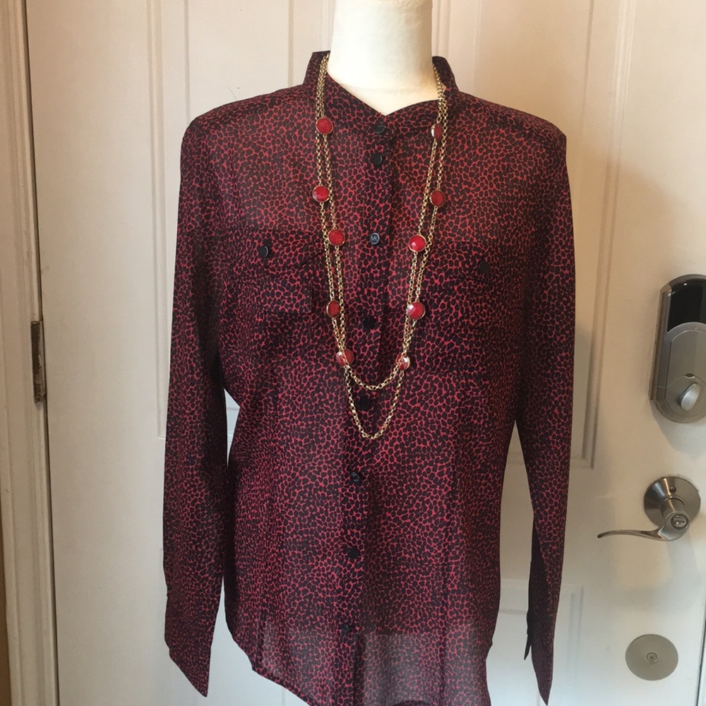 NWOT Michael Kors long sleeve blouse size 14